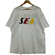 WIND AND SEA TRICOLOR TEE/ロゴプリントTee XL 白