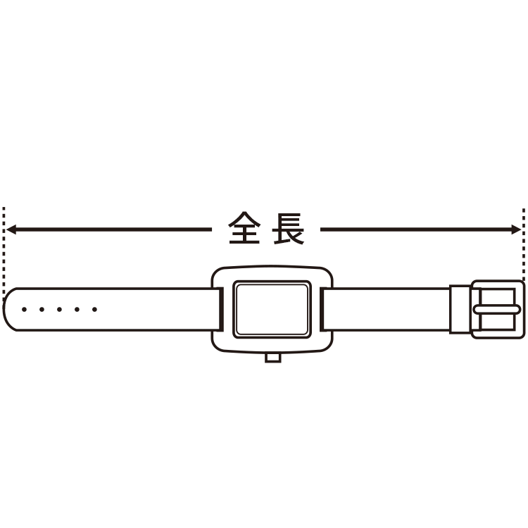 アナログ時計全長