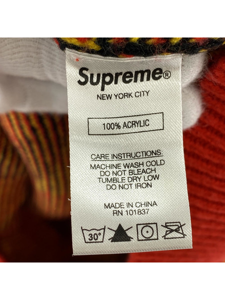 Supreme ニット・セーター Tribal Camo Sweater サイズL 赤