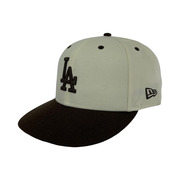 NEW ERA キャップ ドジャース クローム ブラウン