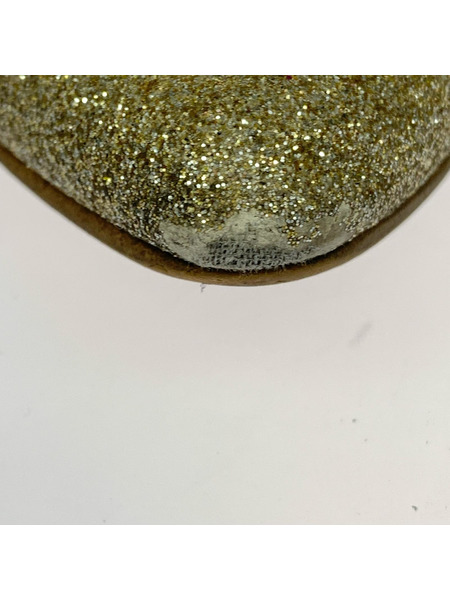 シューズ farfall グリッターバレエシューズ 38 GLD