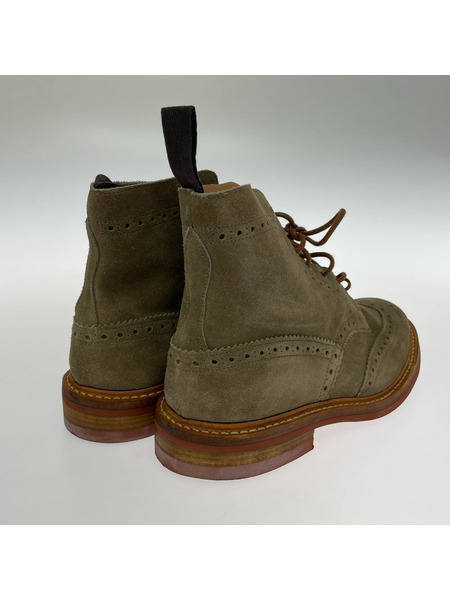 Tricker's カントリーブーツ スウェード 9 ベージュ M5634