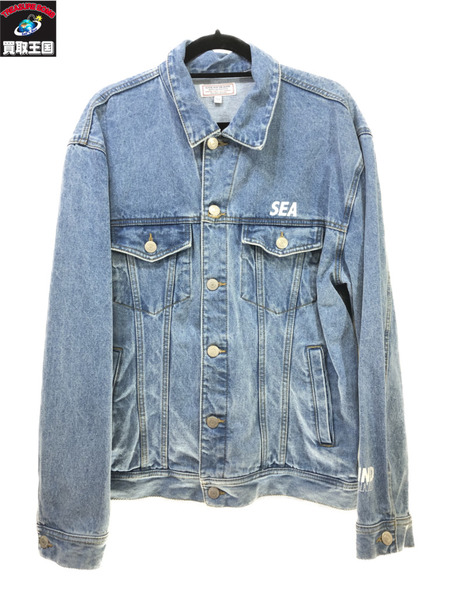 GUESS×WIND AND SEA OVERSIZE DENIM JACKET