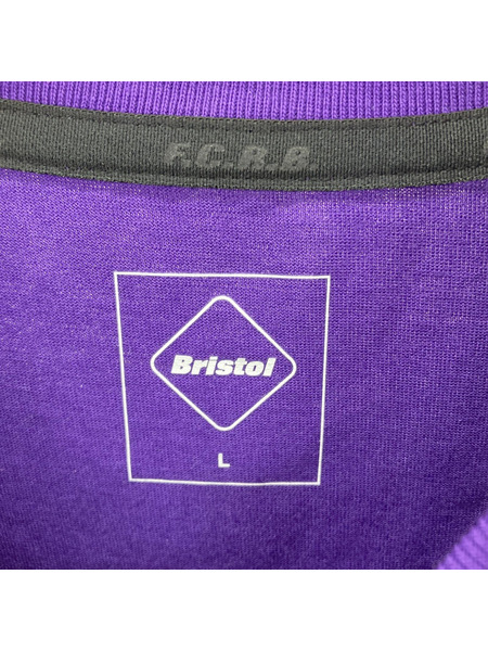 F.C.R.B. 23AW 50 LETTERED EMBLEM TEE PURPLE