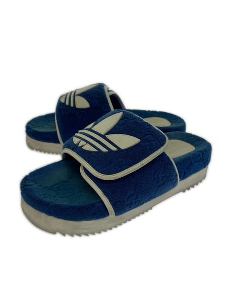 靴 × adidas サンダル ブルー