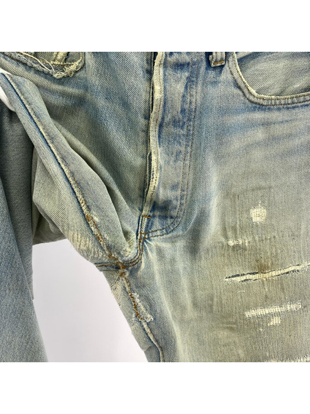 Levi's デニム・ジーンズ 70s USA製 501 66後期 オリジナル 約33インチ リペア 襤褸