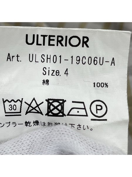 ULTERIOR  長袖シャツ OVERLAID STANDARD SHIRT/チェック/4
