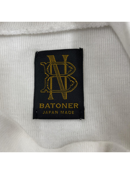 BATONER 長袖Tシャツ・カットソー SEAMLESS HIGH NECK LONG SLEEVE 3 WHT