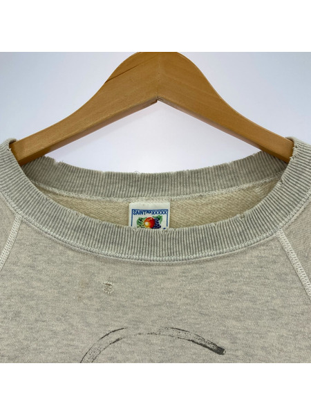 SAINT MICHAEL 23AW 仮面ノリダー KN CRW SWT NORIDA XL グレー