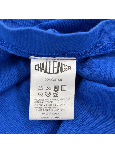 CHALLENGER/バックプリントTee/L/BLU[値下]
