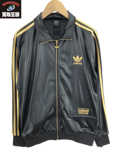 adidas CHILE62トラックジャケット(M)黒金[値下]｜商品番号 