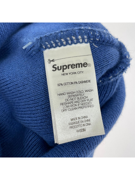 Supreme 24AW Big Logo Beanie ビッグロゴビーニー 青