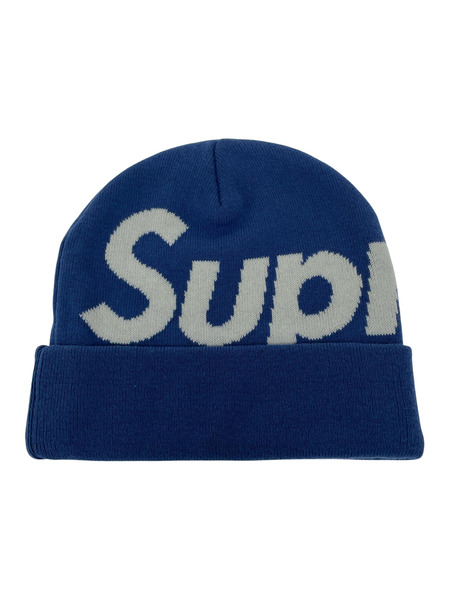 Supreme 24AW Big Logo Beanie ビッグロゴビーニー 青