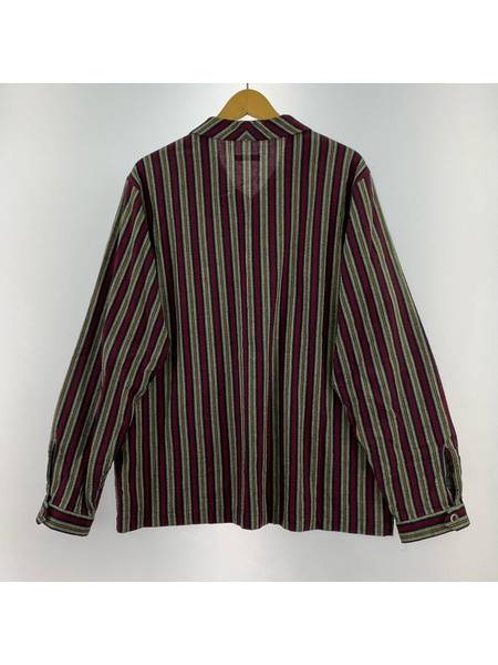 FRANK LEDER BAVARIAN RED STRIPE COTTON LS SHIRT M