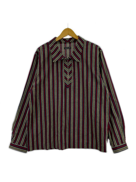 FRANK LEDER BAVARIAN RED STRIPE COTTON LS SHIRT M