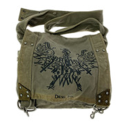 DIESEL ショルダーバッグ キャンバス メッセンジャーバッグ オリーブ