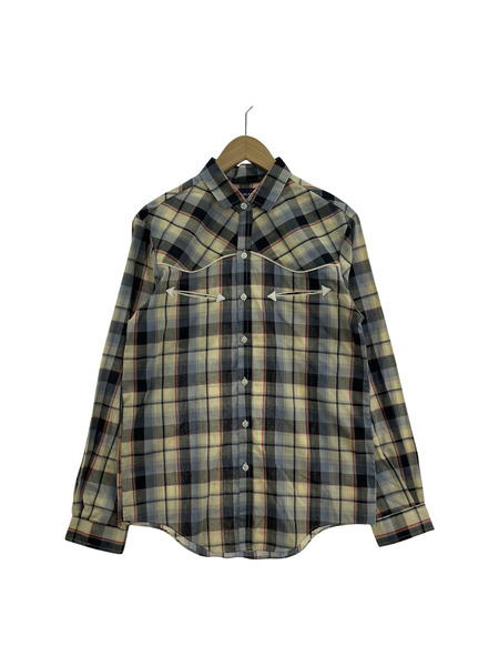 old himalaya check western shirts M[値下]