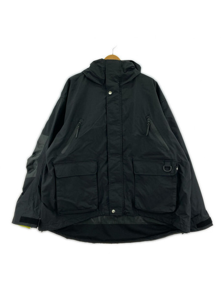 UNTRACE 24AW 3-layer Field Shell Jacket F 黒
