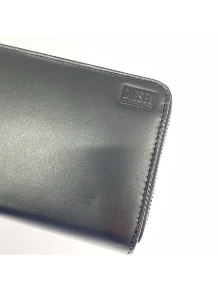 DIESEL 長財布 レザーラウンドファスナー