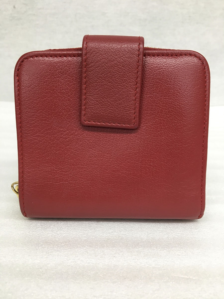 YSL　コンパクトウォレット 赤