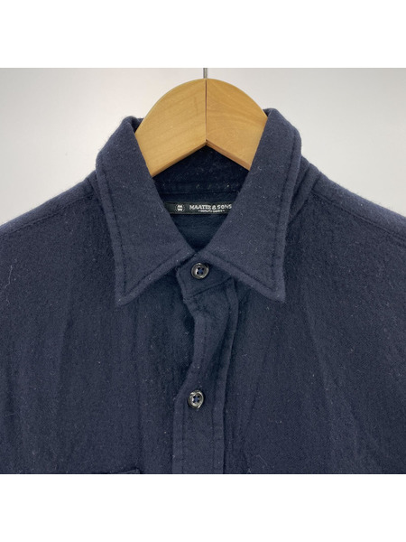 MAATEE＆SONS 長袖シャツ work shワークシャツ 紺
