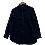 MAATEE＆SONS 長袖シャツ work shワークシャツ 紺