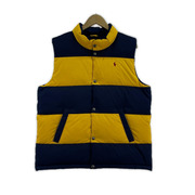 POLO RALPH LAUREN ダウンベスト ダウンベスト イエローネイビー ナンバリング XL
