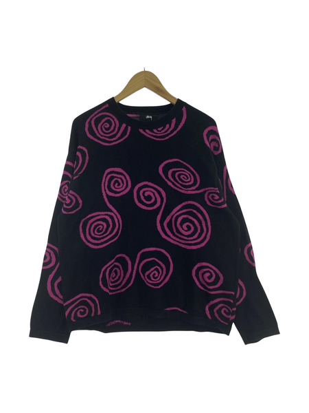 STUSSY ニット・セーター Hand Drawn S Sweater 渦 セーター S STUSSY ニット・セーター Hand Drawn S Sweater 渦 セーター S