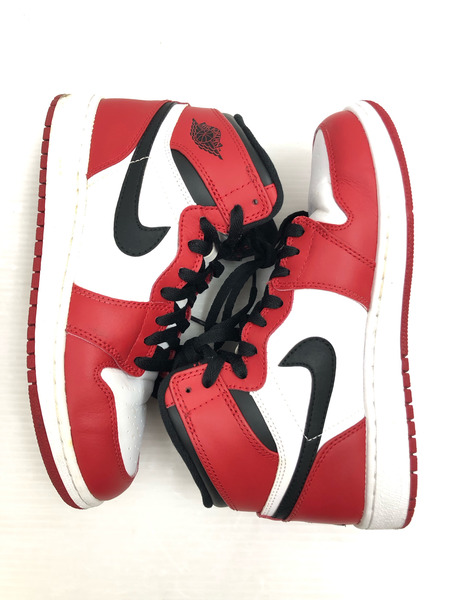 NIKE スニーカー AIR JORDAN 1 RETRO HIGH  24.0cm 赤