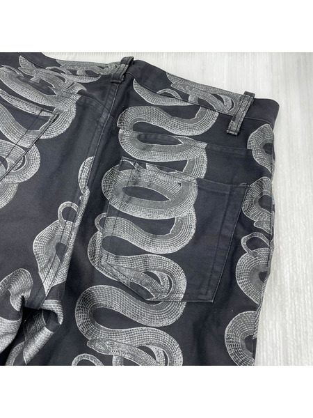 HYSTERIC GLAMOUR パンツ スネークループ 黒（M）