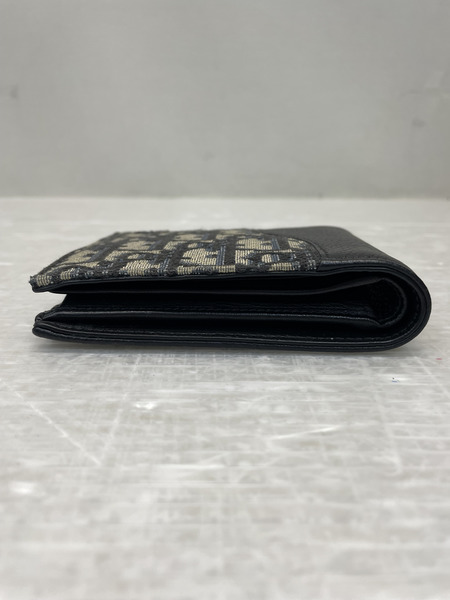 DIOR サドル オブリークジャガード コンパクトウォレット グレインドカーフスキン