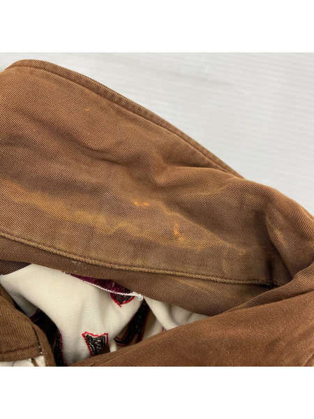 OLD・VINTAGE 半袖シャツ aco chain stitch bowling shirt 茶 (L)