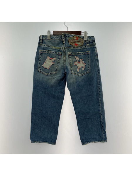 DSQUARED2 ボトムス 刺繍ハーフデニムパンツ｜商品番号