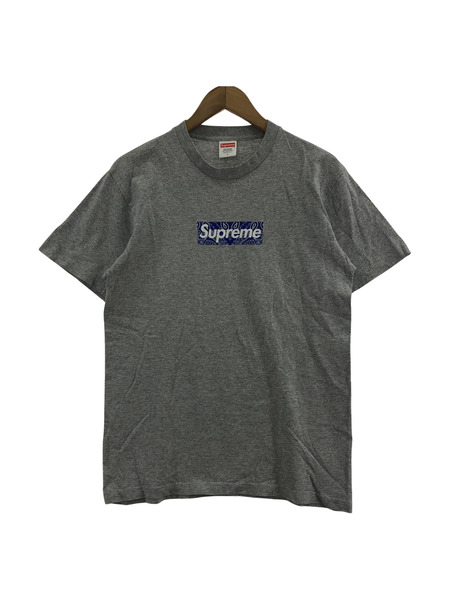 Supreme 半袖Tシャツ・カットソー 19AW Bandana Box Logo Tee GRY S