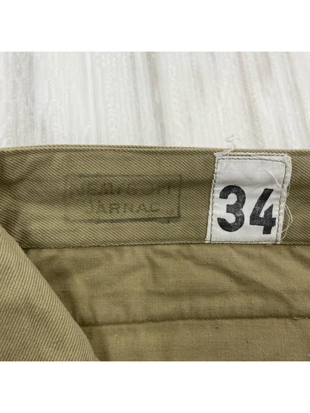 OLD・VINTAGE パンツ フランス軍 M‐52 チノパン (W34) ベージュ