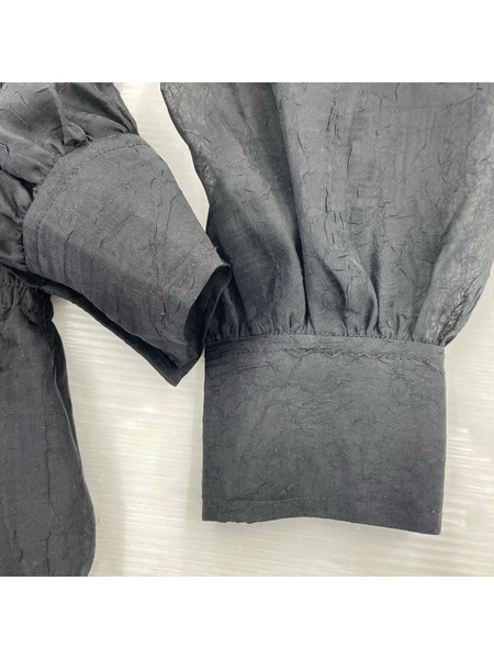 GANNI 長袖ワンピース Vネックワンピース BLK (32)