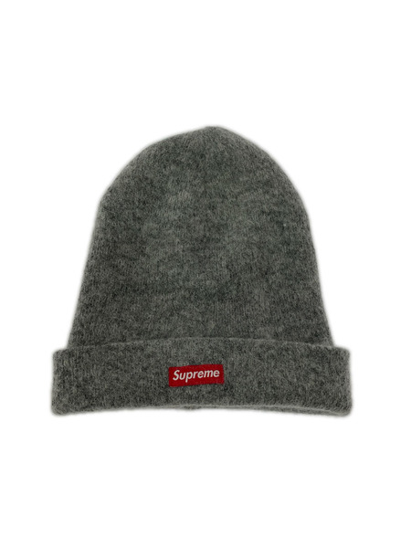 Supreme モヘアビーニー グレー