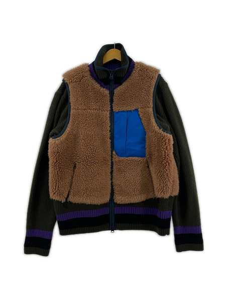 Sacai ジャケット 20AW Faux Shearling Knit Blouson 2