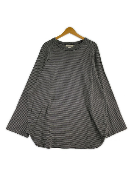 blurhms 長袖Tシャツ・カットソー C/NAPP Border Baseball RaglanTee