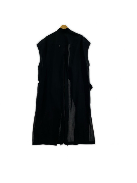hatra ソノ他 ロングシャツ 黒