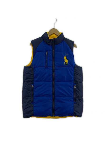 POLO RALPH LAUREN ダウンベスト ブルー ビッグポニー XL