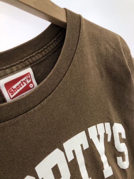 90s SHORTY'S ショーティーズ ロゴTシャツ(M) ブラウン[値下]