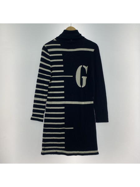 JEAN-PAUL GAULTIER ボーダー タートルネックニット[値下]