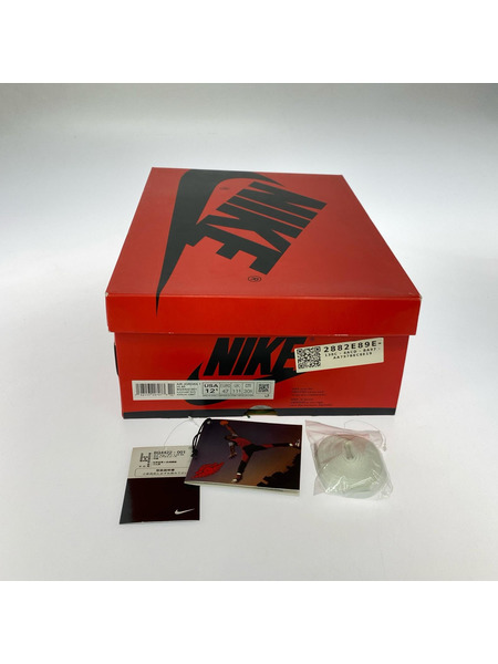 NIKE スニーカー AIR JORDAN 1 RETRO HI 85 BLACK 30.5cm