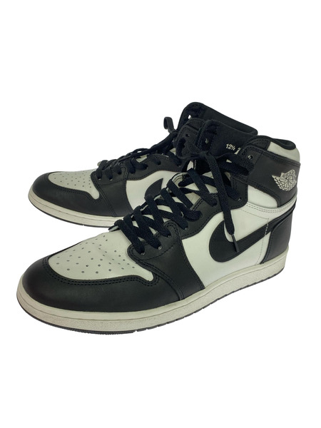 NIKE スニーカー AIR JORDAN 1 RETRO HI 85 BLACK 30.5cm