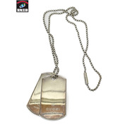 GUCCI ダブルドッグタグ ボールチェーンネックレス