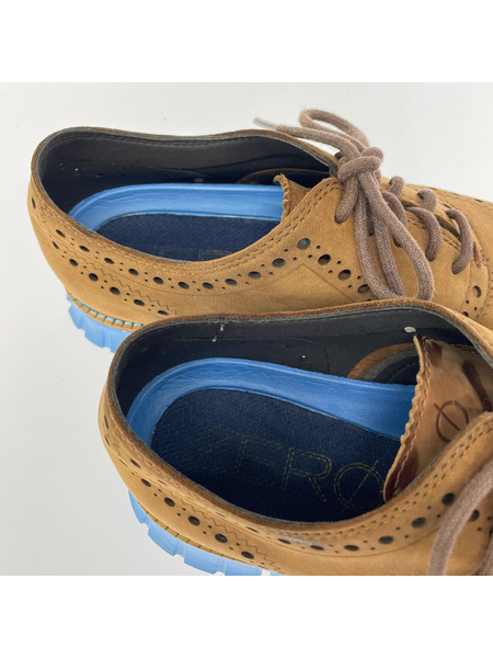 COLE HAAN シューズ ZEROGRAND ウィングチップ シューズ 茶