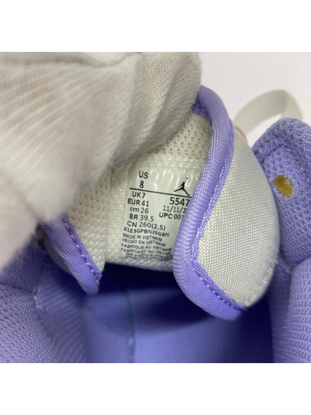 NIKE スニーカー Air Jordan 1 Mid Purple Aqua 26.0cm