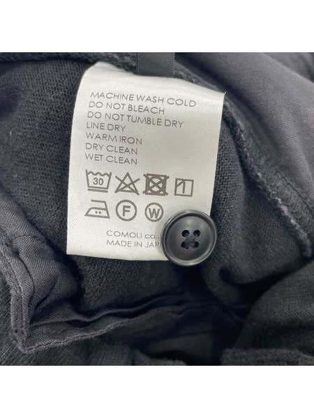 COMOLI 24SS コットンジャージカーゴショーツ 3 ブラック Z01-05009