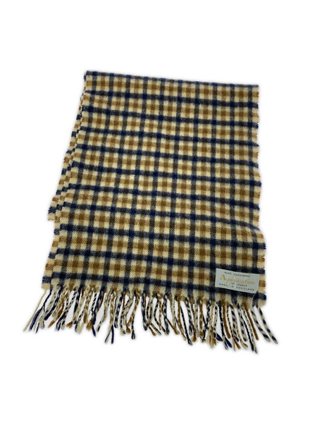 Aquascutum ソノ他 Aquascutum カシミア チェック マフラー